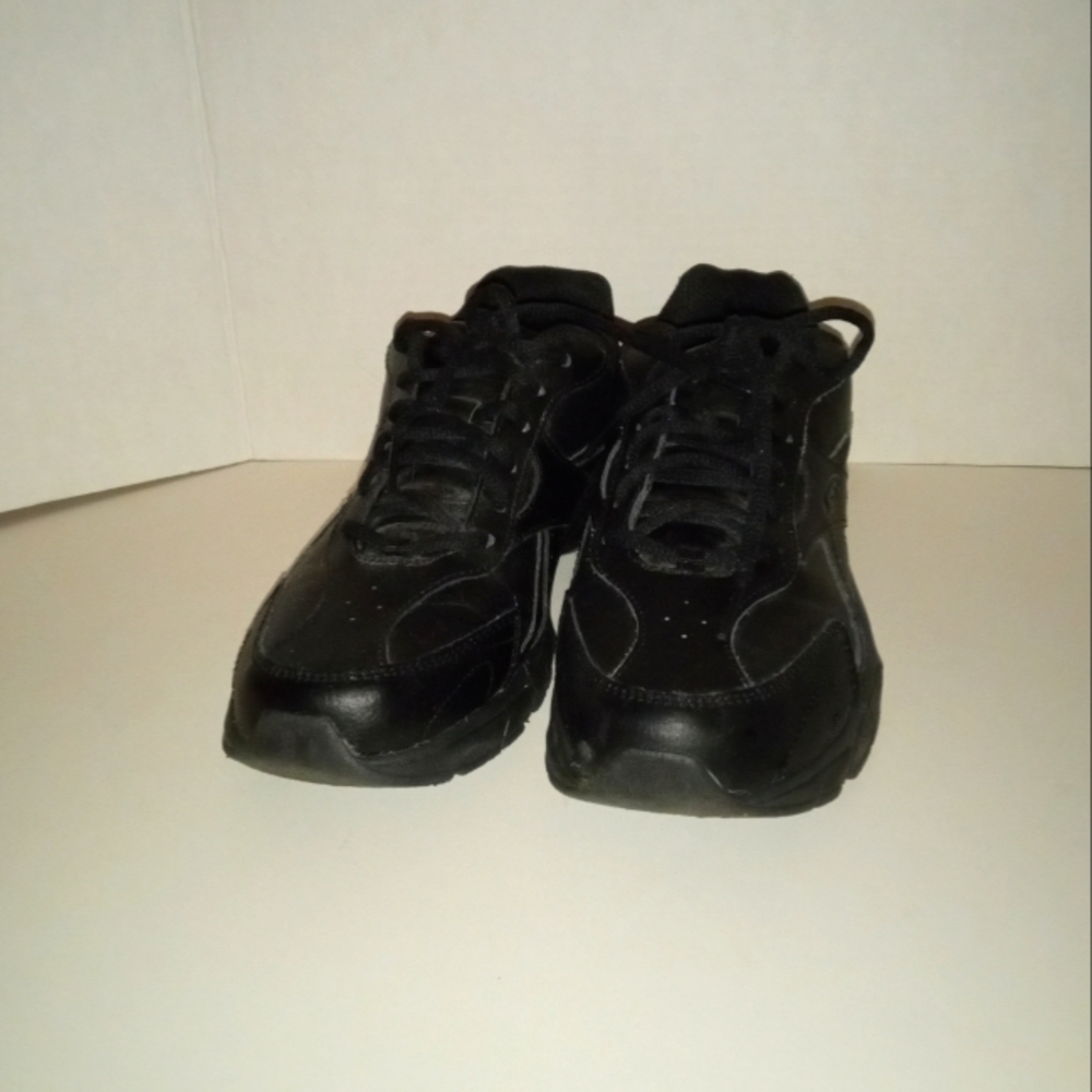∆ Dr. Scholl's Therapeutic True Flex Black Leather Sneakers- Size 8.5 M